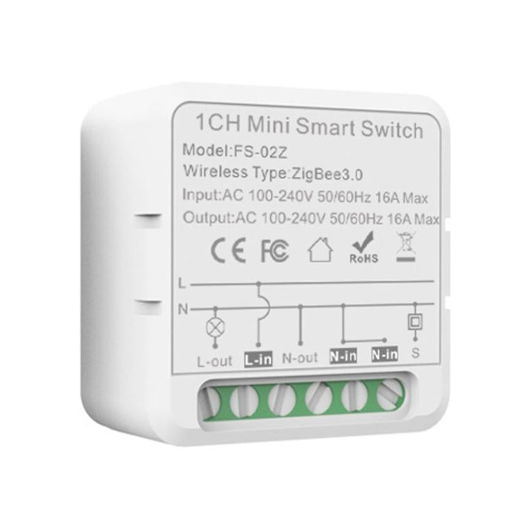FS-02Z 1CH ZigBee16A Smart Switch Voice Timer Switch For Amazon Alexa / Google Assistant - Smart Switch by buy2fix | Online Shopping UK | buy2fix
