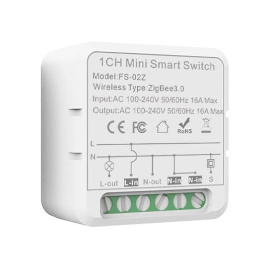 FS-02Z 1CH ZigBee16A Smart Switch Voice Timer Switch For Amazon Alexa / Google Assistant - Smart Switch by buy2fix | Online Shopping UK | buy2fix