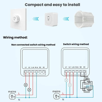 FS-02HZ 2CH ZigBee 16A Smart Switch Voice Timer Switch For Amazon Alexa / Google Assistant - Smart Switch by buy2fix | Online Shopping UK | buy2fix