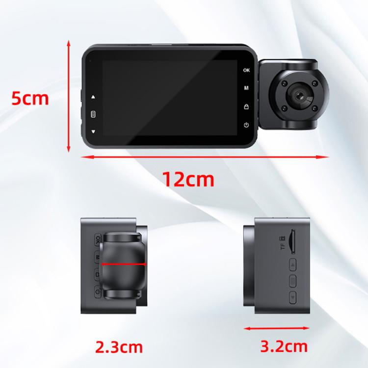 1080P HD Infrared Night Vision XWIFI Interconnected Driving Recorder, Specification: Two-recording - Car DVRs by buy2fix | Online Shopping UK | buy2fix