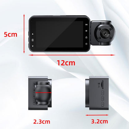 1080P HD Infrared Night Vision XWIFI Interconnected Driving Recorder, Specification: Two-recording - Car DVRs by buy2fix | Online Shopping UK | buy2fix