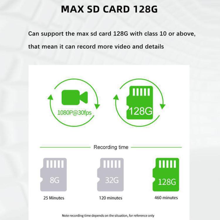 1080P HD Infrared Night Vision XWIFI Interconnected Driving Recorder, Specification: Two-recording - Car DVRs by buy2fix | Online Shopping UK | buy2fix