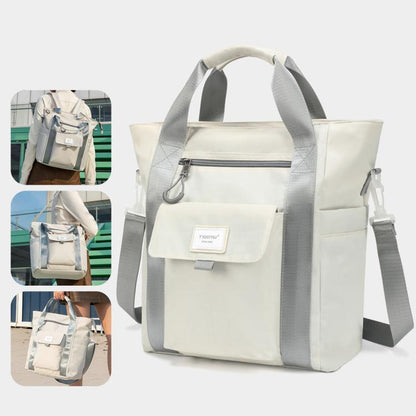 Tigernu 3 In 1 Backpack Female Should Bag Large Capacity Lightweight Tote with 14-inch Laptop Compartment(White) - Backpack by Tigernu | Online Shopping UK | buy2fix