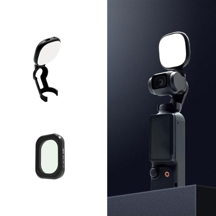 For DJI Osmo Pocket 3 JSR Fixed Frame Head Fill Light, Spec: With Black Soft 1/4 Filter - Other Accessories by JSR | Online Shopping UK | buy2fix