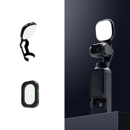For DJI Osmo Pocket 3 JSR Fixed Frame Head Fill Light, Spec: With Black Soft 1/4 Filter - Other Accessories by JSR | Online Shopping UK | buy2fix