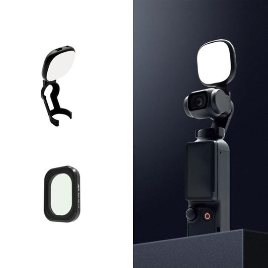 For DJI Osmo Pocket 3 JSR Fixed Frame Head Fill Light, Spec: With Black Soft 1/4 Filter - Other Accessories by JSR | Online Shopping UK | buy2fix