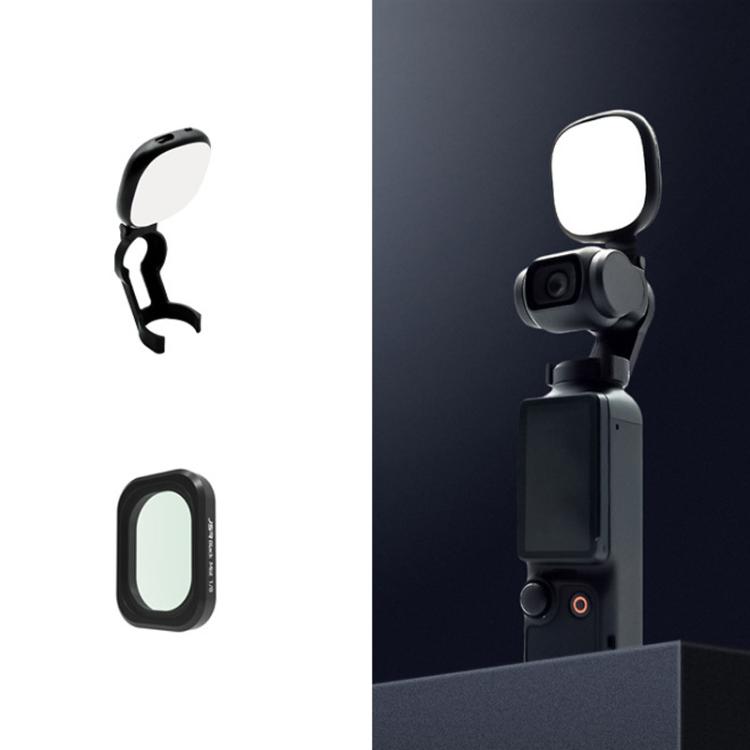For DJI Osmo Pocket 3 JSR Fixed Frame Head Fill Light, Spec: With Black Soft 1/8 Filter - Other Accessories by JSR | Online Shopping UK | buy2fix