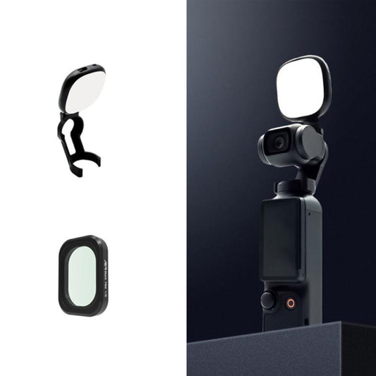 For DJI Osmo Pocket 3 JSR Fixed Frame Head Fill Light, Spec: With Black Soft 1/8 Filter - Other Accessories by JSR | Online Shopping UK | buy2fix