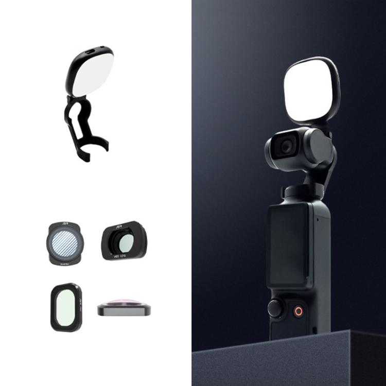 For DJI Osmo Pocket 3 JSR Fixed Frame Head Fill Light, Spec: With Wide Angle 4 In 1 - Other Accessories by JSR | Online Shopping UK | buy2fix