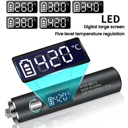 Mini USB Portable Wireless Digital Display Soldering Iron, Specification: Small 850 mAh - Electric Soldering Iron by buy2fix | Online Shopping UK | buy2fix