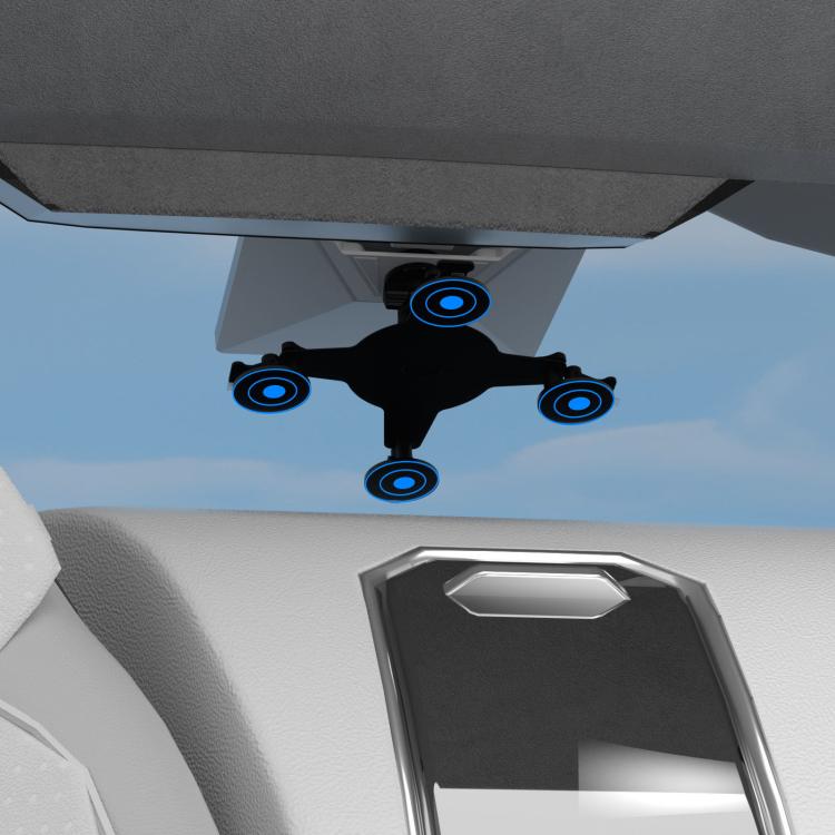 For Starlink Mini Magnetic Car Mount Suction Cup Bracket + Connection Block(Black) - Roof Racks by buy2fix | Online Shopping UK | buy2fix