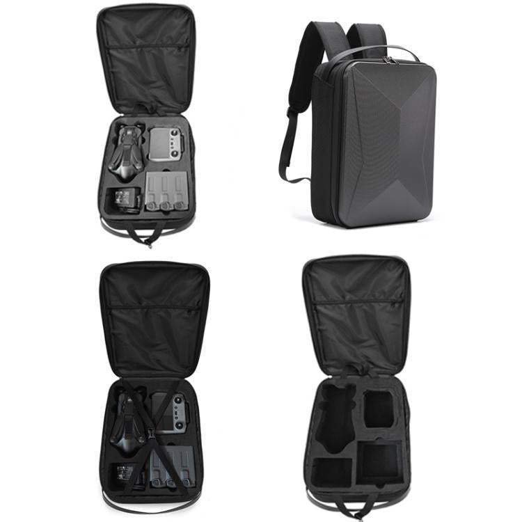 For DJI Mavic 4 Pro Fly More Combo / Creator Combo BKANO Hard Shell Backpack Storage Bag(Black) - Backpacks & Bags by BKANO | Online Shopping UK | buy2fix