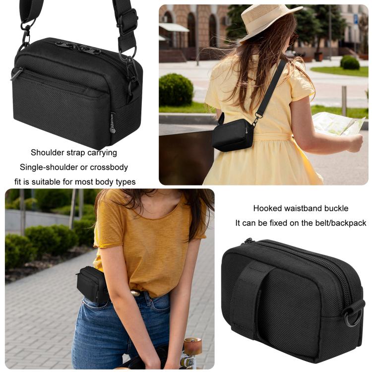 For Fuji X100VI/Canon PowerShot SX740 HS/Ricoh GR Il Digital Camera Storage Shoulder Strap Bag, Size: Large - Strap Satchel by buy2fix | Online Shopping UK | buy2fix