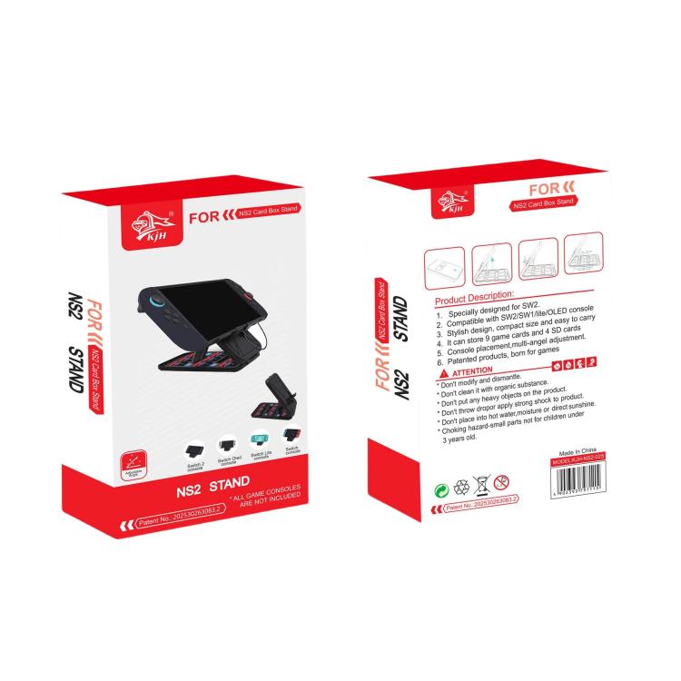 KJH Card Box Stand for Nintendo Switch 2 / Switch OLED / Lite Foldable  Holder with 9 Game Card Slots & 4 SD Card Slots(Black Blue) - Holder by KJH | Online Shopping UK | buy2fix