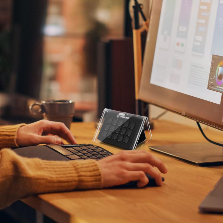 For Elgato Stream Deck MK.2 Live Console Dustproof Acrylic Cover(Transparent) - Cover Case by buy2fix | Online Shopping UK | buy2fix