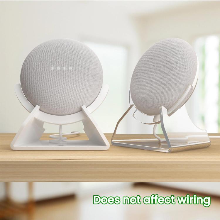 TXESIGN For Google Nest Mini Speaker Desktop Storage Upright Base Stand(White) - Speaker Bracket by TXESIGN | Online Shopping UK | buy2fix