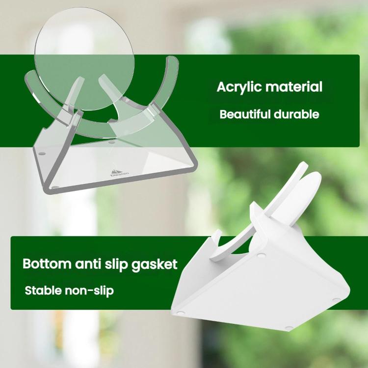 TXESIGN For Google Nest Mini Speaker Desktop Storage Upright Base Stand(White) - Speaker Bracket by TXESIGN | Online Shopping UK | buy2fix