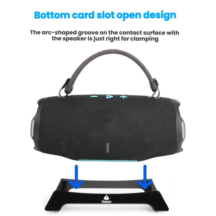 TXESIGN For JBL Charge 5/Charge 6 Desktop Speaker Stand Storage Base(Black) - Speaker Bracket by TXESIGN | Online Shopping UK | buy2fix