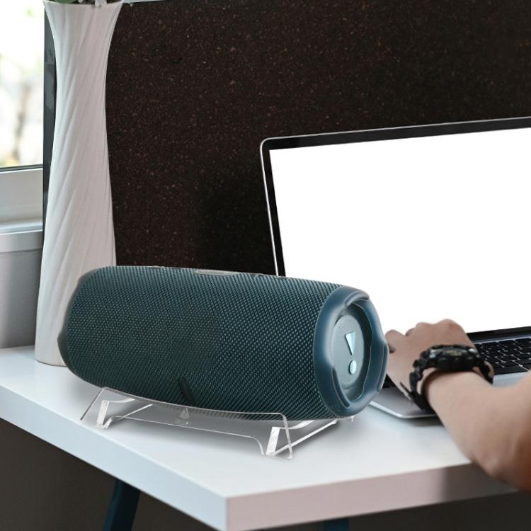TXESIGN For JBL Charge 5/Charge 6 Desktop Speaker Stand Storage Base(Transparent) - Speaker Bracket by TXESIGN | Online Shopping UK | buy2fix
