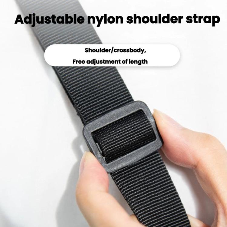 For JBL Flip 7/6 Bluetooth Speaker Portable Protective Case With Single Shoulder Strap(Black) - Protective Case by buy2fix | Online Shopping UK | buy2fix