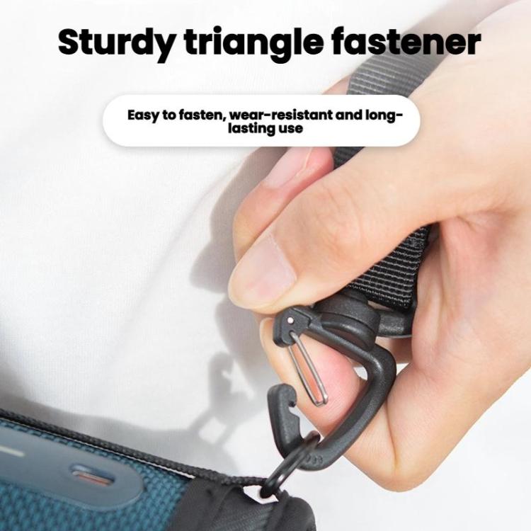 For JBL Flip 7/6 Bluetooth Speaker Portable Protective Case With Single Shoulder Strap(Black) - Protective Case by buy2fix | Online Shopping UK | buy2fix