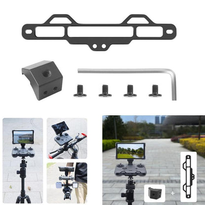 For DJI RC Pro 2 Aluminum Alloy 1/4-inch Tripod Adapter Mounting Bracket(Black) - Cable & Adapter by buy2fix | Online Shopping UK | buy2fix