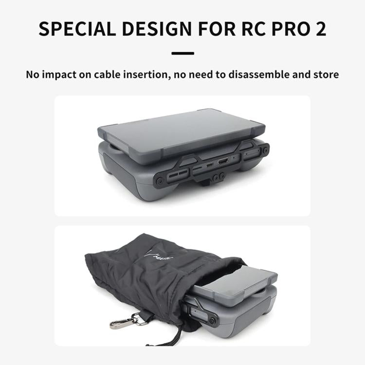 For DJI RC Pro 2 Aluminum Alloy 1/4-inch Tripod Adapter Mounting Bracket(Black) - Cable & Adapter by buy2fix | Online Shopping UK | buy2fix