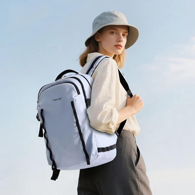 Tigernu Large Capacity Sports & Travel Backpack 15.6 Inch Lightweight Business Laptop Bag(Light Blue) - Backpack by Tigernu | Online Shopping UK | buy2fix