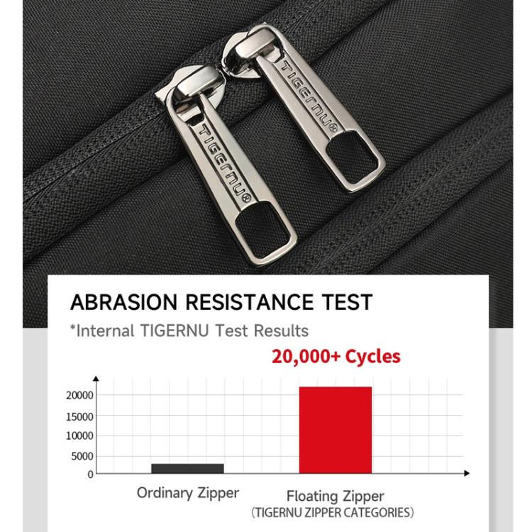 Tigernu Large Capacity Sports & Travel Backpack 15.6 Inch Lightweight Business Laptop Bag(Black) - Backpack by Tigernu | Online Shopping UK | buy2fix