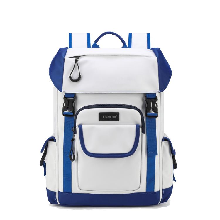 Tigernu School Backpack 14-Inch Laptop Bag With Flip-Top For Travel, Work & Daily Use Blue Regular - Backpack by Tigernu | Online Shopping UK | buy2fix