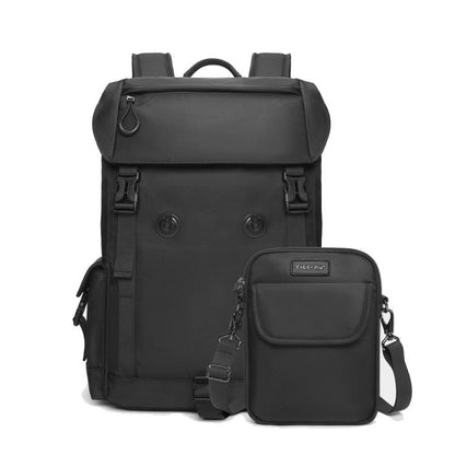 Tigernu Detachable Split Design 2-In-1 Backpack 14-Inch Laptop Bag With Flip-Top For Travel, Work & Daily Use Black Magnetic - Backpack by Tigernu | Online Shopping UK | buy2fix