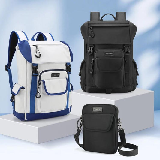 Tigernu Detachable Split Design 2-In-1 Backpack 14-Inch Laptop Bag With Flip-Top For Travel, Work & Daily Use Black Magnetic - Backpack by Tigernu | Online Shopping UK | buy2fix