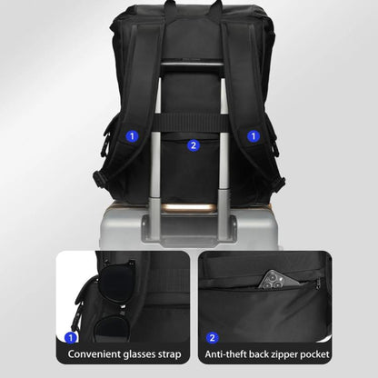 Tigernu Detachable Split Design 2-In-1 Backpack 14-Inch Laptop Bag With Flip-Top For Travel, Work & Daily Use Blue Magnetic - Backpack by Tigernu | Online Shopping UK | buy2fix