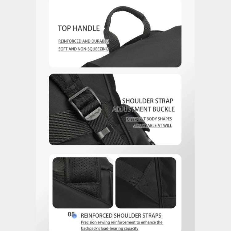 Tigernu Detachable Split Design 2-In-1 Backpack 14-Inch Laptop Bag With Flip-Top For Travel, Work & Daily Use Blue Magnetic - Backpack by Tigernu | Online Shopping UK | buy2fix