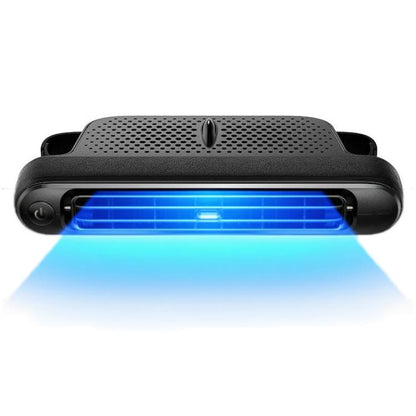 Car Rear Seat USB Plug-in Dual Turbine Silent Bladeless Electric Fan(CF04 Black) - Heating & Fans by buy2fix | Online Shopping UK | buy2fix