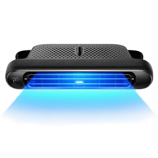 Car Rear Seat USB Plug-in Dual Turbine Silent Bladeless Electric Fan(CF04 Black) - Heating & Fans by buy2fix | Online Shopping UK | buy2fix