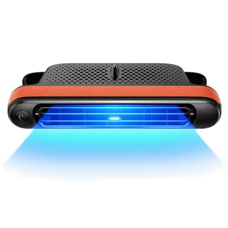 Car Rear Seat USB Plug-in Dual Turbine Silent Bladeless Electric Fan(CF04 Brown) - Heating & Fans by buy2fix | Online Shopping UK | buy2fix