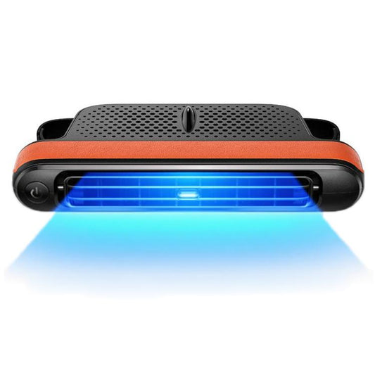 Car Rear Seat USB Plug-in Dual Turbine Silent Bladeless Electric Fan(CF04 Brown) - Heating & Fans by buy2fix | Online Shopping UK | buy2fix