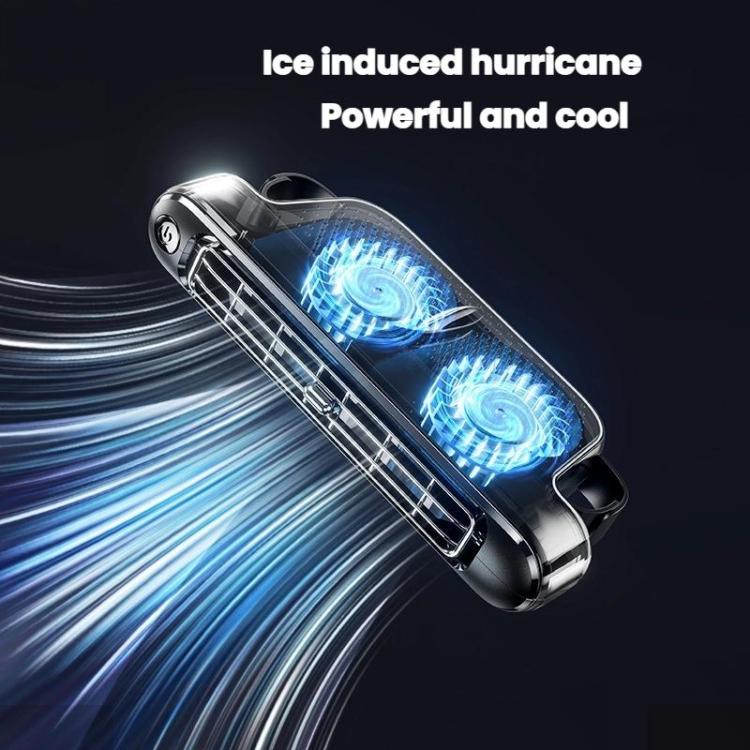 Car Rear Seat USB Plug-in Dual Turbine Silent Bladeless Electric Fan(CF04 Wood Grain) - Heating & Fans by buy2fix | Online Shopping UK | buy2fix