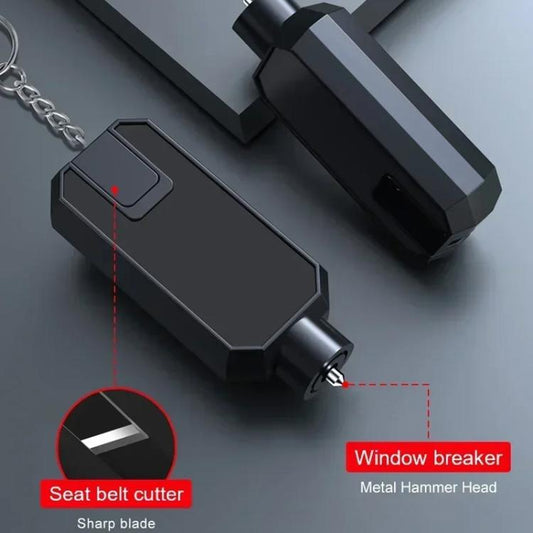 Car Safety Hammer Emergency Window Breaker(Black) - Emergency Hammer by buy2fix | Online Shopping UK | buy2fix