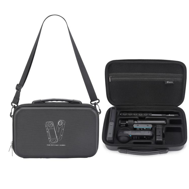 For Insta360 X5 /X4 BKANO Large Capacity Shoulder Bag Portable Handbag(Black) - Case & Bags by BKANO | Online Shopping UK | buy2fix