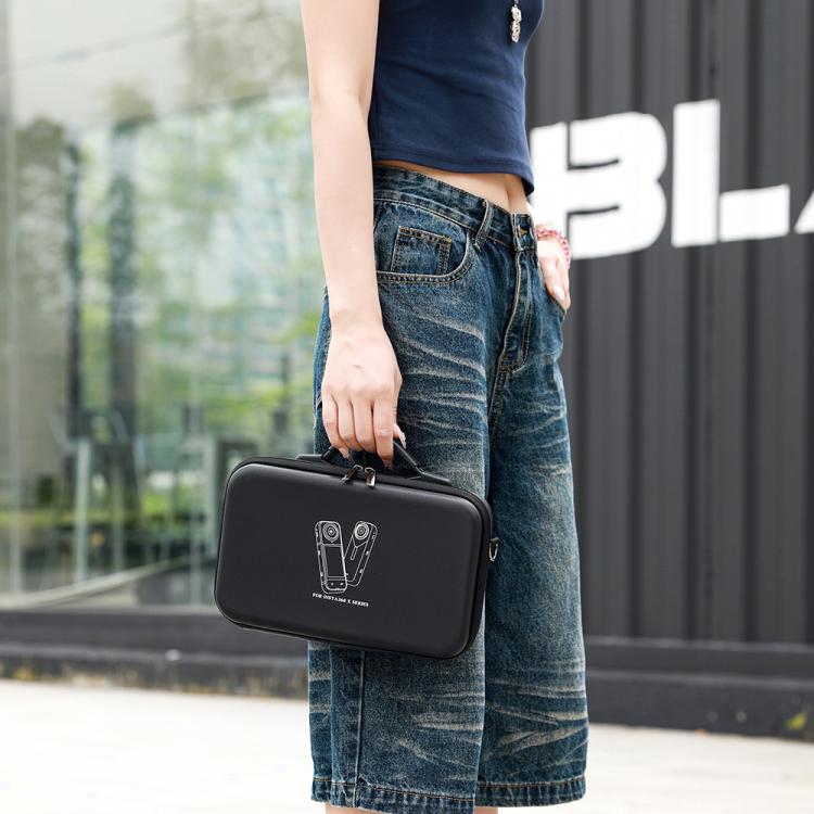 For Insta360 X5 /X4 BKANO Large Capacity Shoulder Bag Portable Handbag(Gray) - Case & Bags by BKANO | Online Shopping UK | buy2fix