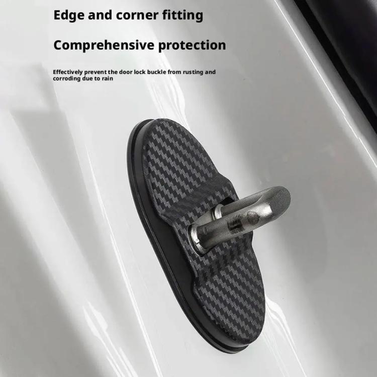 5sets Door Latch Protector Plastic Door Latch Cover Shock Absorbing Noise Reducing Soundproofing Adhesive Sticker(Blue) - Seat Accessories by buy2fix | Online Shopping UK | buy2fix