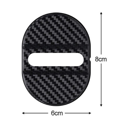 5sets Door Latch Protector Plastic Door Latch Cover Shock Absorbing Noise Reducing Soundproofing Adhesive Sticker(Black) - Seat Accessories by buy2fix | Online Shopping UK | buy2fix