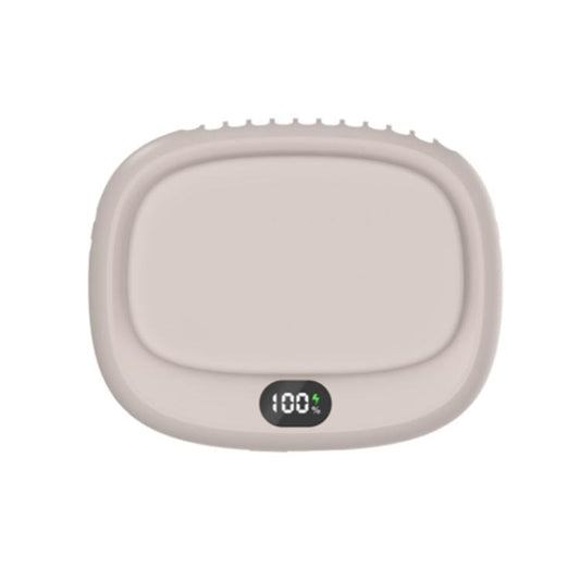 USB Outdoor High-power Bladeless Waist-hanging Portable Fan(DQ239 Apricot) - Electric Fans by buy2fix | Online Shopping UK | buy2fix