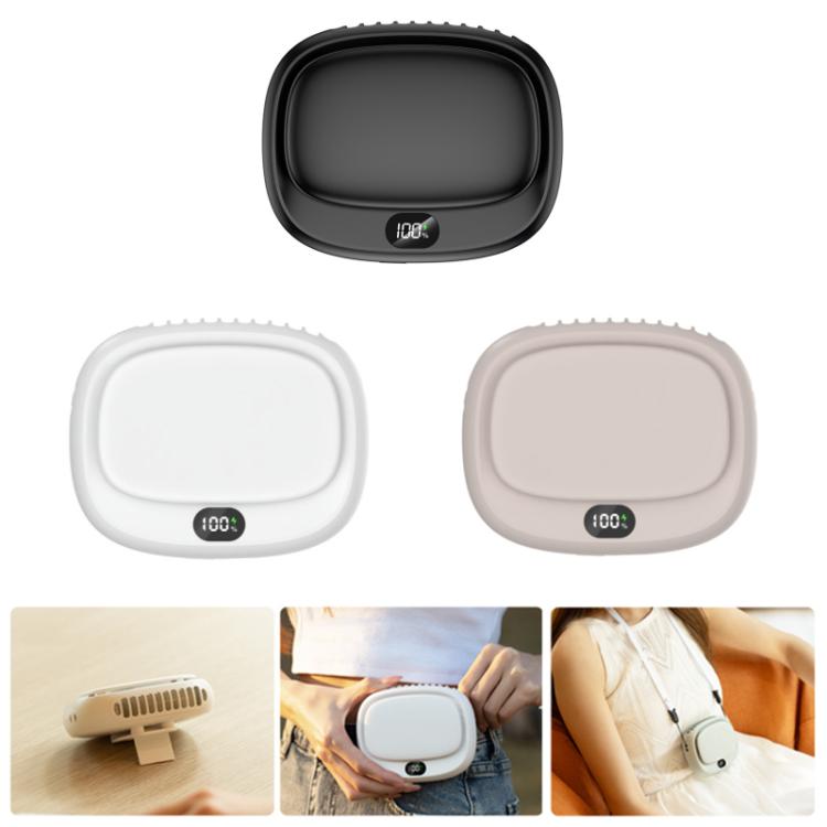 USB Outdoor High-power Bladeless Waist-hanging Portable Fan(DQ239 Black) - Electric Fans by buy2fix | Online Shopping UK | buy2fix