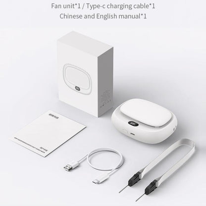 USB Outdoor High-power Bladeless Waist-hanging Portable Fan(DQ239 Black) - Electric Fans by buy2fix | Online Shopping UK | buy2fix