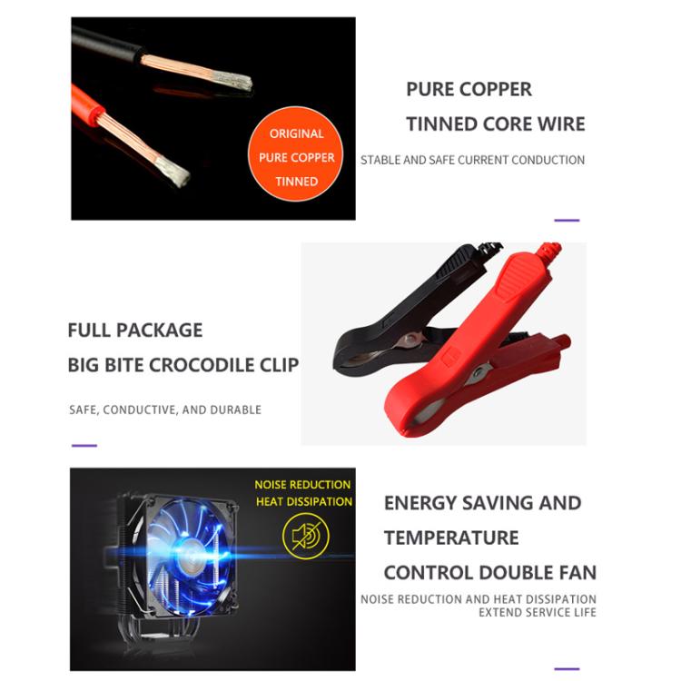 12V/24V Car Battery Charger Intelligent Pulse Lead-acid Battery Repair, Specification: EU Plug - Battery Charger by buy2fix | Online Shopping UK | buy2fix