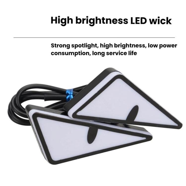 2pcs Motorcycle License Plate Screw Light Modifications Universal Decorative Car Lights, Spec: Triangle Light Red - Decorative Lights by buy2fix | Online Shopping UK | buy2fix