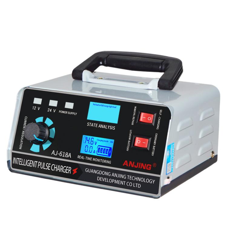 ANJING 12-24V Car Motorcycle Battery Charger Pure Copper Intelligent Pulse Repair, Specification: AU Plug - Battery Charger by buy2fix | Online Shopping UK | buy2fix